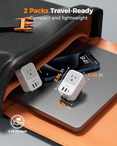 European Travel Plug Adapter (2 Count)