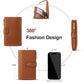 Wallet Women RFID Blocking Multi Cards Wallet Credit Card Holder for Women Large Capacity Lady Leather Trifold Travel Wallet with Passport