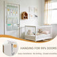 2 Pack 12 Pocket Over Door Hanging Storage Organizer with 4 Kinds Pouch (2 Count)
