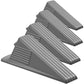 4 Pcs Heavy Duty Rubber Door Stops Wedge Stackable (4 Count)