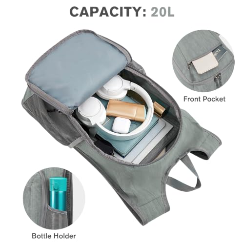 10 15L Small Rucksack Foldable Backpack Lightweight Packable Daypack Travel Outdoor Hiking Shoulder Bag