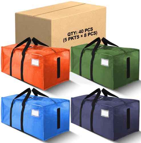 Supports 200lbs Heavy Duty Moving Bags (40 Count)
