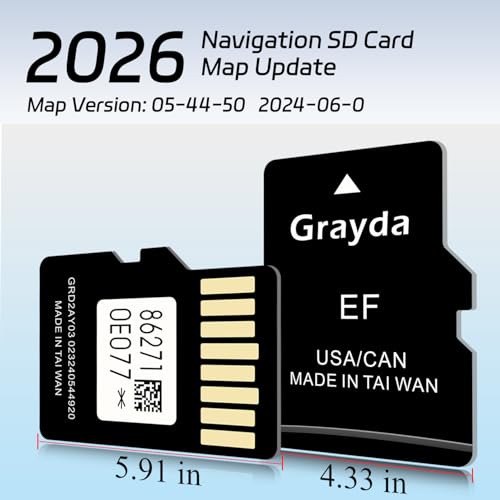 2026 Navigation SD Card Map Update Compatible with Toyota Vehicles