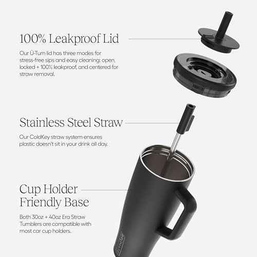 Era 30 oz Tumbler with Handle & Straw