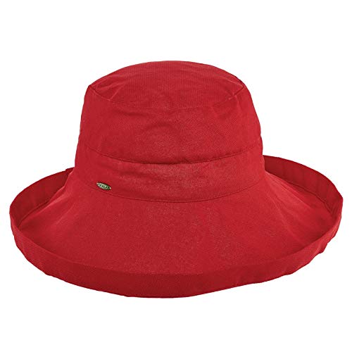 Women's Cotton Hat with Inner Drawstring and Upf 50+ Rating