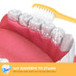 100 Pack Disposable Travel Toothbrushes Bulk with Toothpaste and Comb Travel Size Toothpaste Set Homeless Care Package Supplies for Bulk Individually Wrapped Disposable Hotel Charity (100 Count)