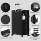 Luggage Sets 2 Piece Aluminum Frame Carry On and Checked Suitcase PC ABS Hard Shell TSA Lock No Zipper (2 Count)
