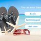 Flip Flops for Women Arch Support Summer Beach Sandals Grey Size 6.5