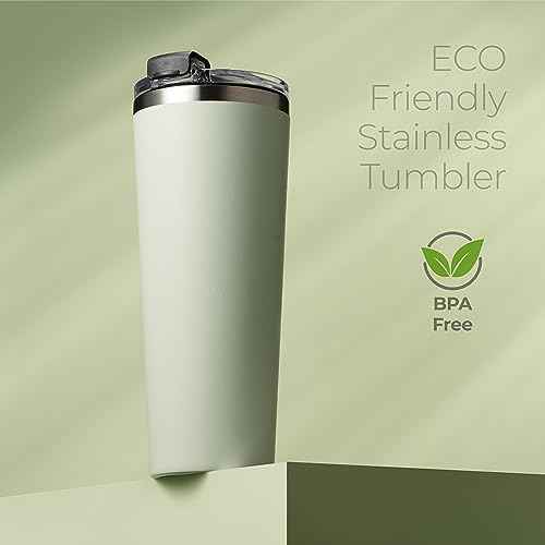 22 oz Insulated Coffee Tumbler with Leakproof Lid
