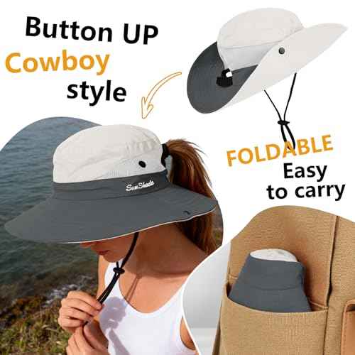 Women's Ponytail Safari Sun Hat