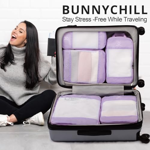 6 Set Space Saving Compression Packing Cubes Lightweight Packing Cube