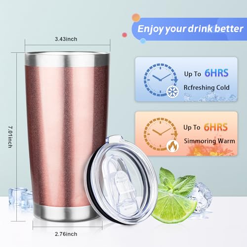 20oz Tumbler with Straw and Brush