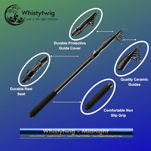 Carbon Fiber Telescopic Fishing Rod 11ft