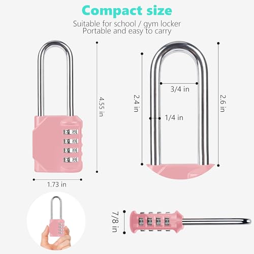 CL21RQ 2.6 Inch Long Shackle Combination Lock