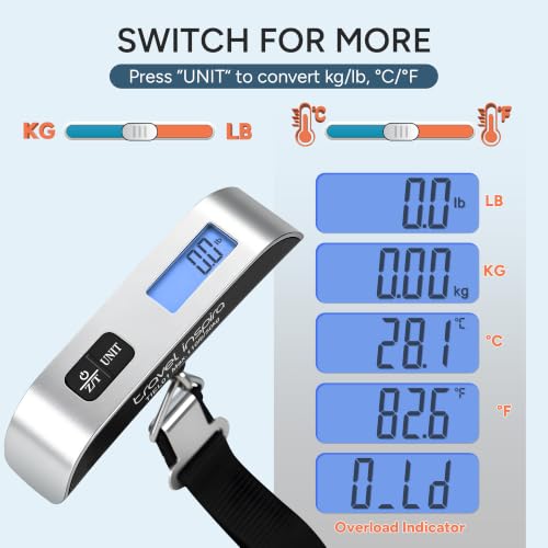 Luggage Scale Digital Suitcase Weight Scale for Travel