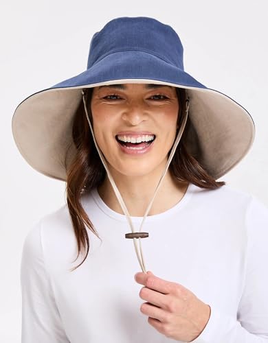 Women's Ultra Wide Cotton Linen Hat UPF 50+