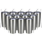 20oz Tumbler 12 Pack Double Wall Vacuum Insulated Travel Mug Bulk (12 Count)