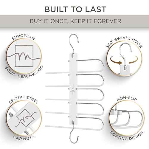 Pants Hangers Space Saving (4 Count)