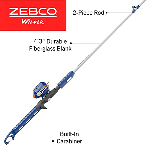 Kids Wilder Spincast Reel and Fishing Rod Combo