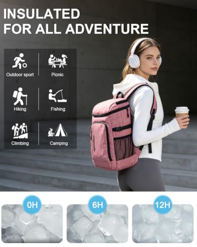 Cooler Backpack Insulated Leak Proof for Women Men Soft Cooler Bag