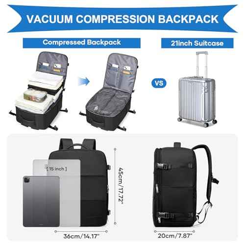 Vacuum Backpack Travel with Pump