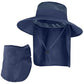 Sun Hats for Men Women Fishing Hat UPF 50+ Face Cover Wide Brim Bucket Hats Summer UV Protection Safari Hat with Neck Flap
