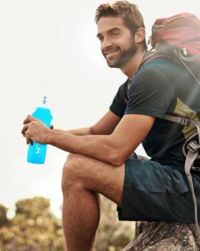 TPU Soft Flask Lightweight Portable Reusable Water Bottle (2 Count)