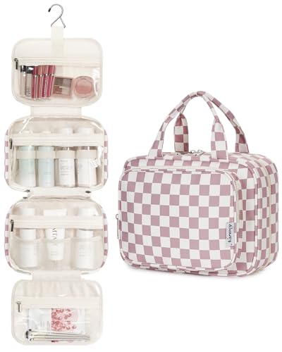 Hanging Toiletry Bag for Women Travel Makeup Bag Organizer Toiletries Bag for Travel Size Essentials Accessories Cosmetics