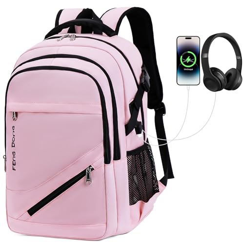 Large Laptop Backpack 17.3 inch Waterproof Travel College Backpack Bookbag