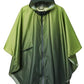 Adults Rain Poncho Waterproof Raincoat Women Gradient Hood with Pocket