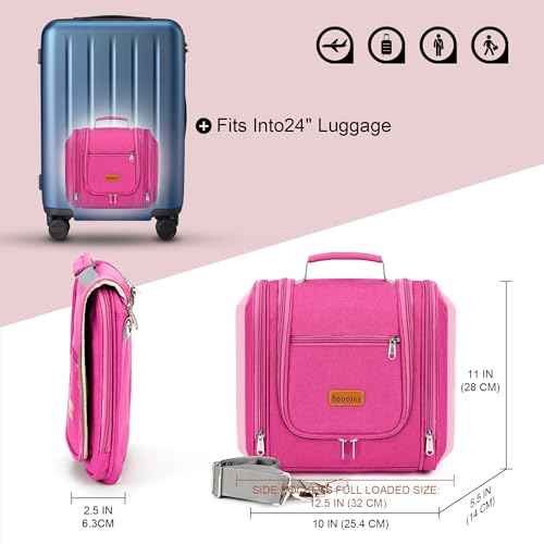 Hanging Travel Toiletry Bag for Women and Men