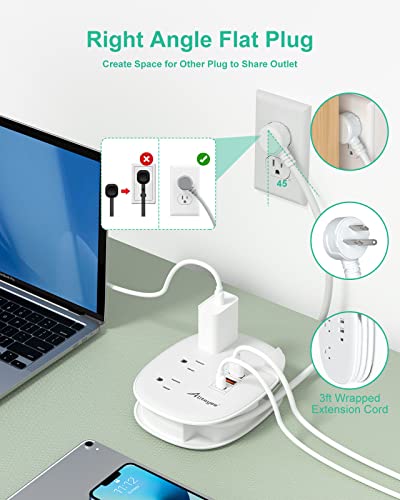 PD20W USB C Travel Power Strip