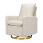Cali Pillowback Swivel Glide in Boucle