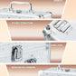 Makeup Box with Detachable Magnetic LED Mirror