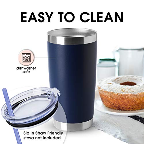 20oz Stainless Steel Tumblers Bulk (4 Count)
