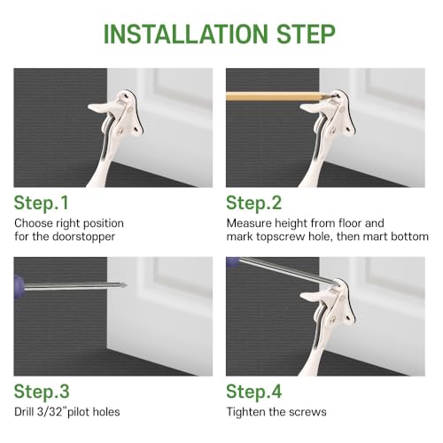 One Touch Kickdown Door Stopper