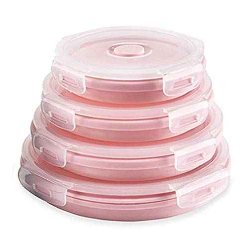 Silicone Collapsible Food Storage Containers (4 Count)