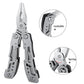 14-In-1 Multitool Pliers，Premium Portable Multi Tool ，with Safety Locking Professional Stainless Steel Multitool Pliers Pocket Knife,Apply to Survival, Camping