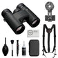 PROSTAFF P7 10x30 Binoculars Bundled with Harness Strap + Deluxe Cleaning Kit + Smartphone to Binocular Adapter + Microfiber Cleaning Cloth