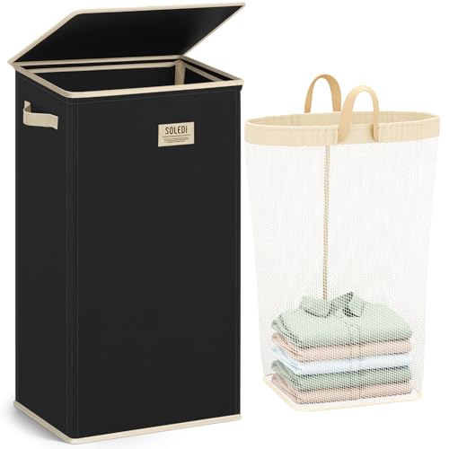 100L Laundry Hamper with Lid