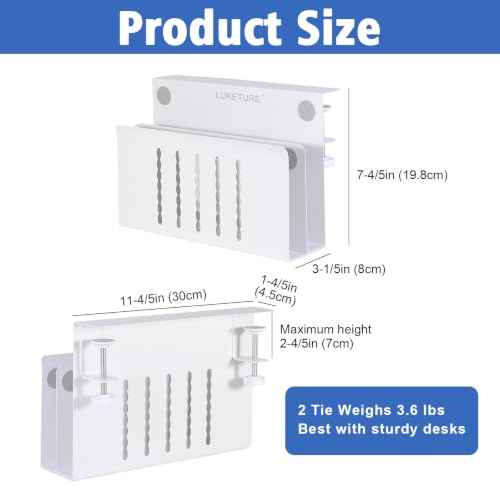 2 Tier Desk Side Storage