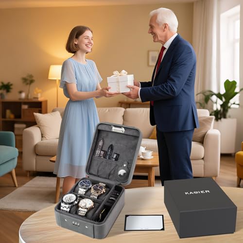 Watch Travel Case with Combination Lock