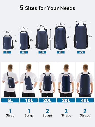 Waterproof Dry Bag Backpack with Emergency Whistle