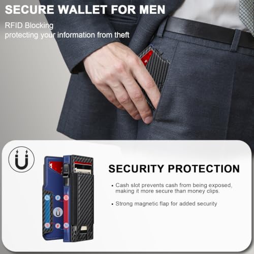 Wallet for Men Wallet with Slim Pop Up Card Holder 9 (13 Count)