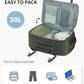 18" Travel Backpack Airlines Approved Personal Item Bag Women Grey Green