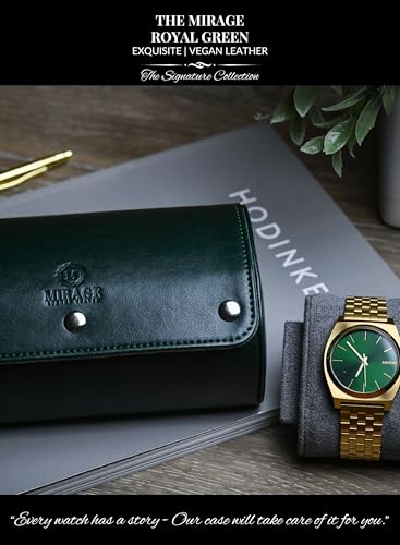 Watch Travel Case for Men Watch Roll for Travel Organizer and Display Watch Case (13 Count)