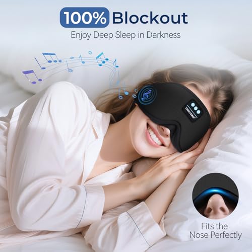 3D Sleep Mask with Bluetooth Headphones
