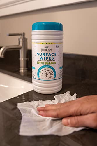 1 Pack Surface Cleaning Wipes with Bleach (75 Count)