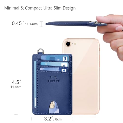 Slim Minimalist Wallet RFID Credit Card Holder for Men