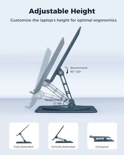 360° Rotating Laptop Stand for Desk